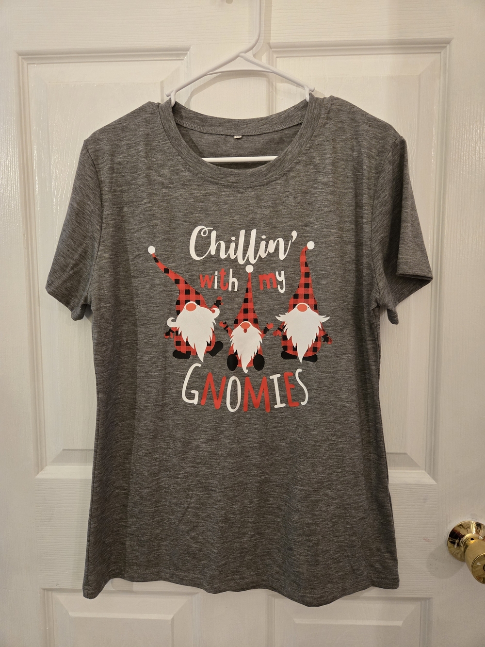 Chillin' With My Gnomies Short Sleeve Tee - Gray